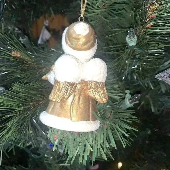 Italian Gold color Little Angel playing a Violin, Christmas blessings. - Picture 3 of 8